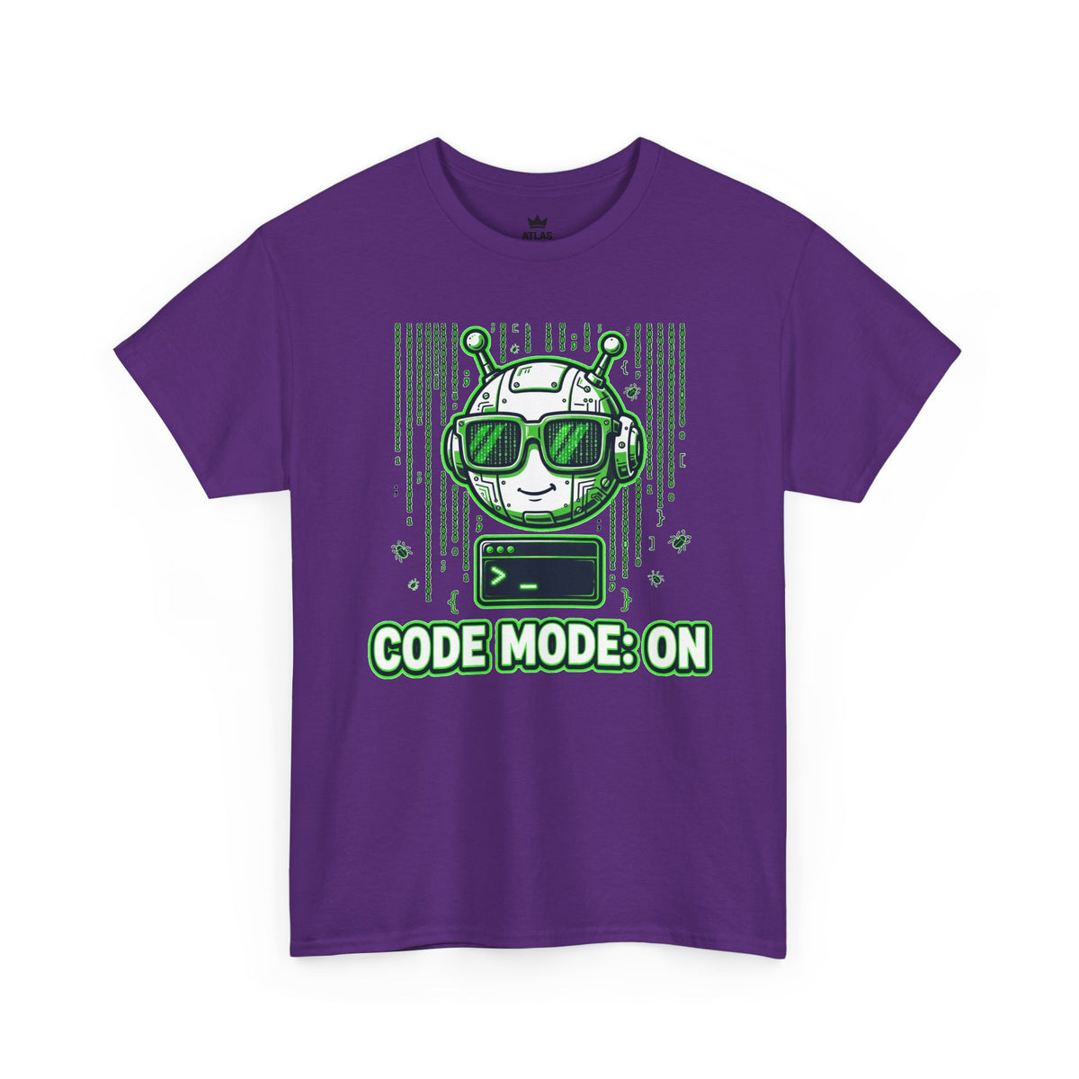 Code Mode On T-Shirt — Funny Programmer Alien Graphic Tee for Developers
