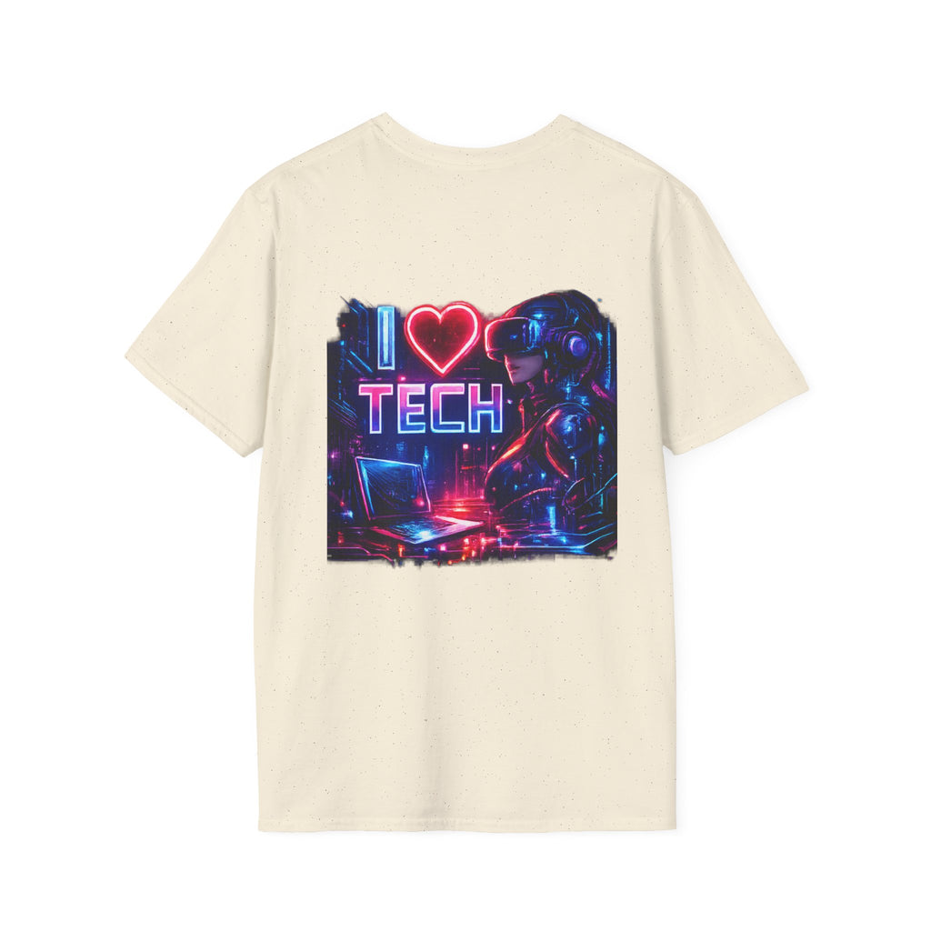 I Heart Tech T-Shirt — Retro Cyberpunk Techie Tee