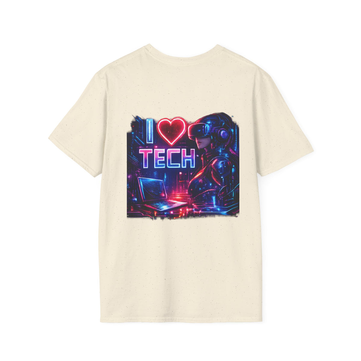 I Heart Tech T-Shirt — Retro Cyberpunk Techie Tee
