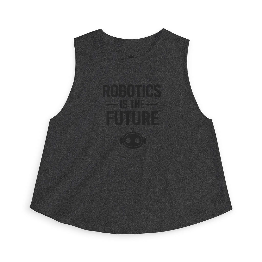 Robotics Is The Future Crop Top — Women's Tech Graphic Tank