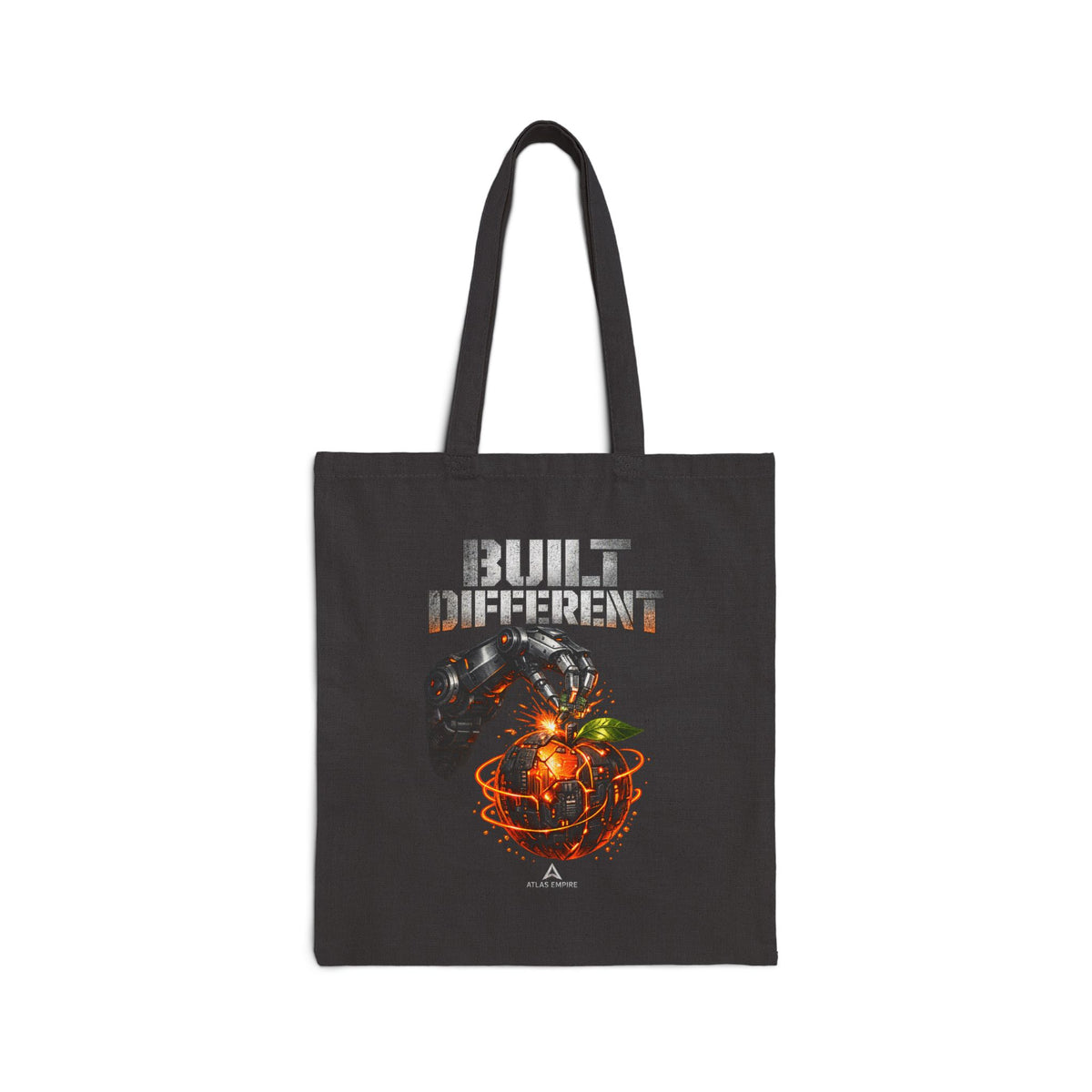 Built Different Tote Bag — Graphic Cotton Canvas Shopper