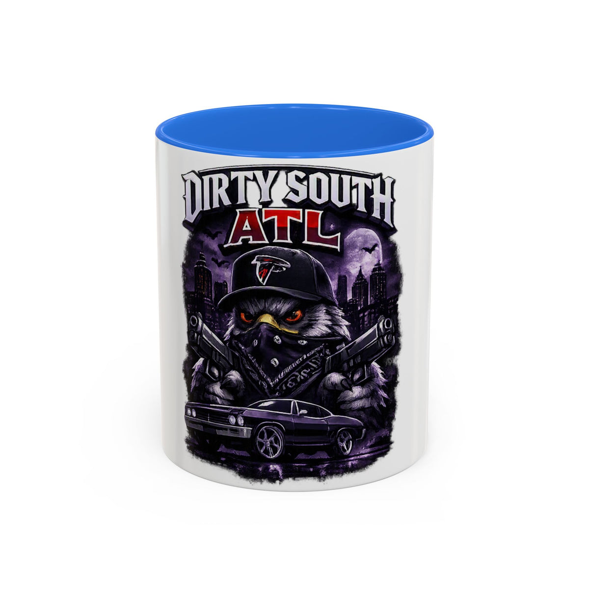 ATL Dirty South Coffee Mug — Falcons Hat, Urban Streetcar Design (11oz & 15oz)