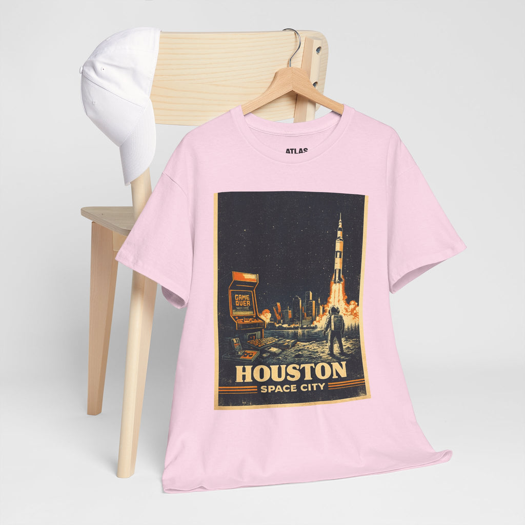 Houston Space City Rocket Launch Vintage T-Shirt