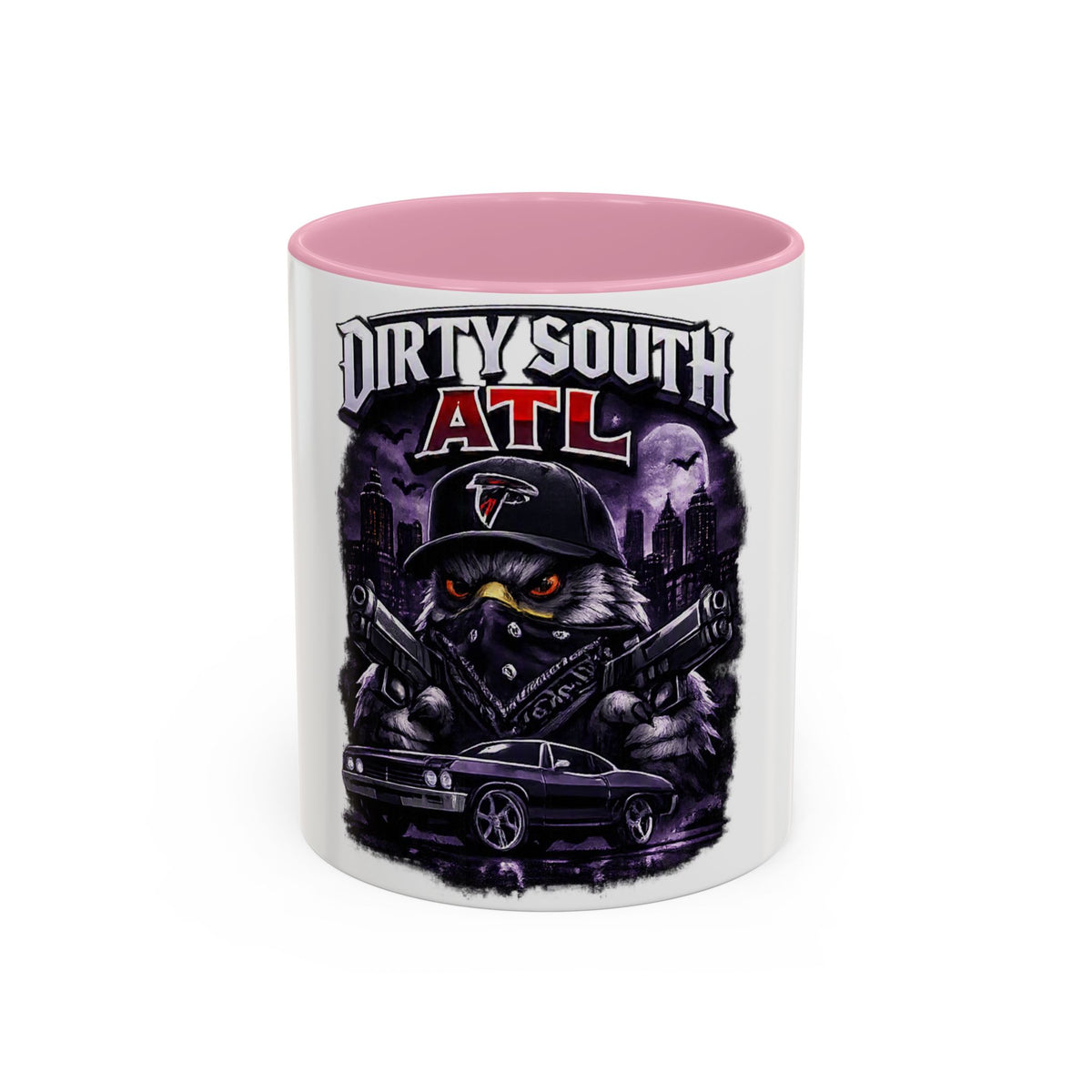 ATL Dirty South Coffee Mug — Falcons Hat, Urban Streetcar Design (11oz & 15oz)