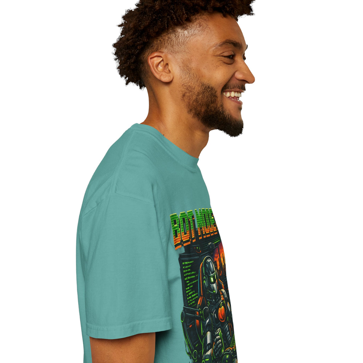 Bot Mode On T-Shirt — Retro Cyberpunk Robot Gamer Tee