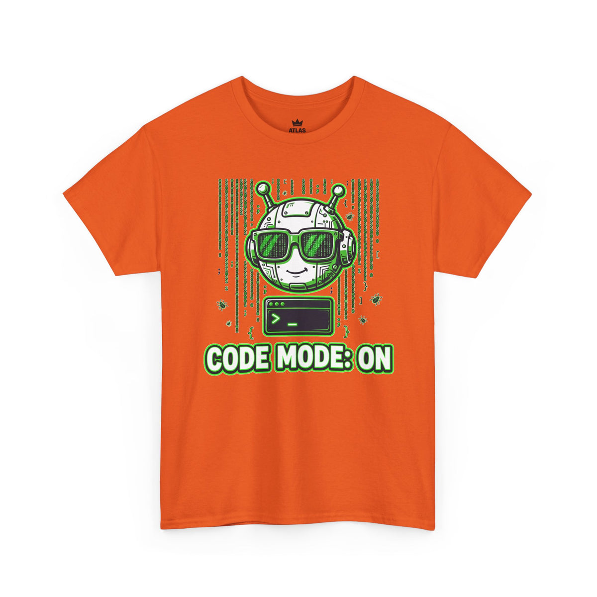 Code Mode On T-Shirt — Funny Programmer Alien Graphic Tee for Developers