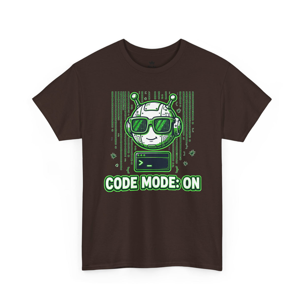 Code Mode On T-Shirt — Funny Programmer Alien Graphic Tee for Developers