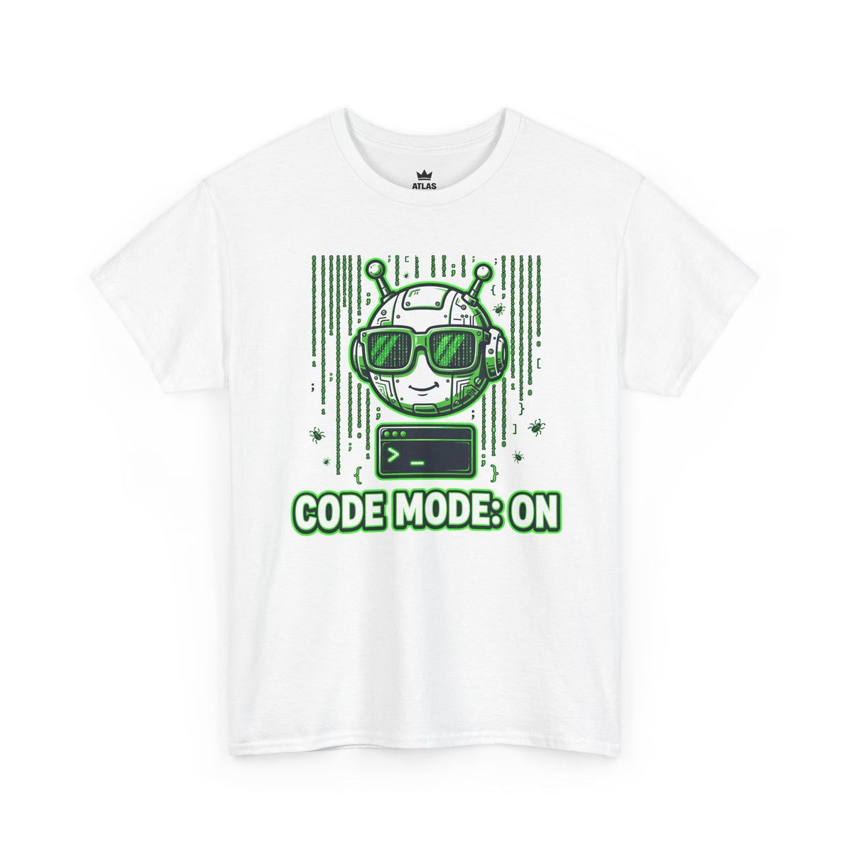 Code Mode On T-Shirt — Funny Programmer Alien Graphic Tee for Developers
