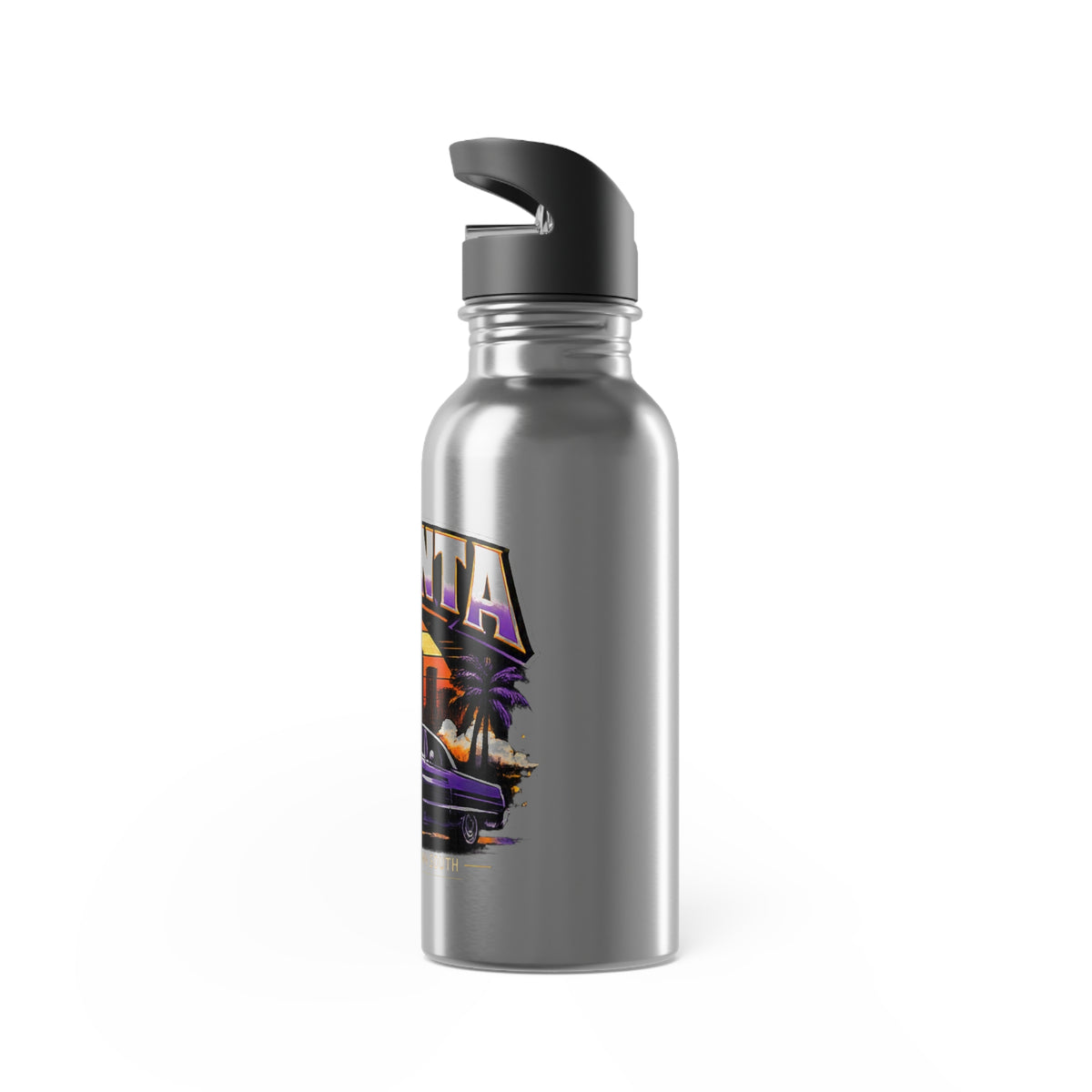 Atlanta Skyline Classic Car Stainless Steel Water Bottle (20oz)