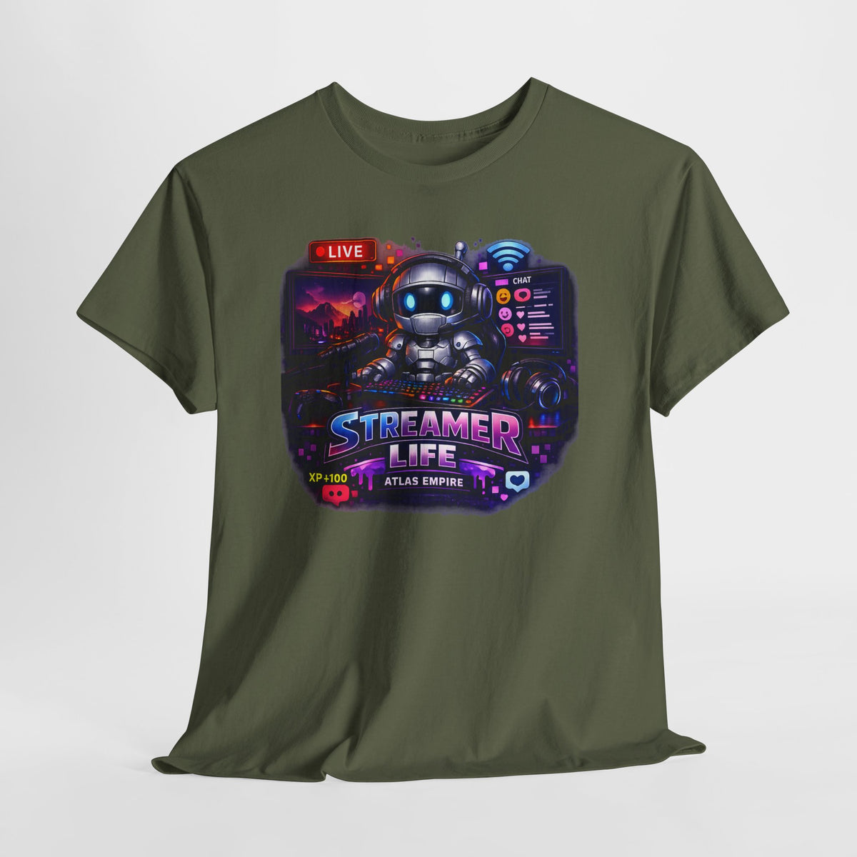 Streamer Life T-Shirt — Gamer Live Stream Graphic Tee
