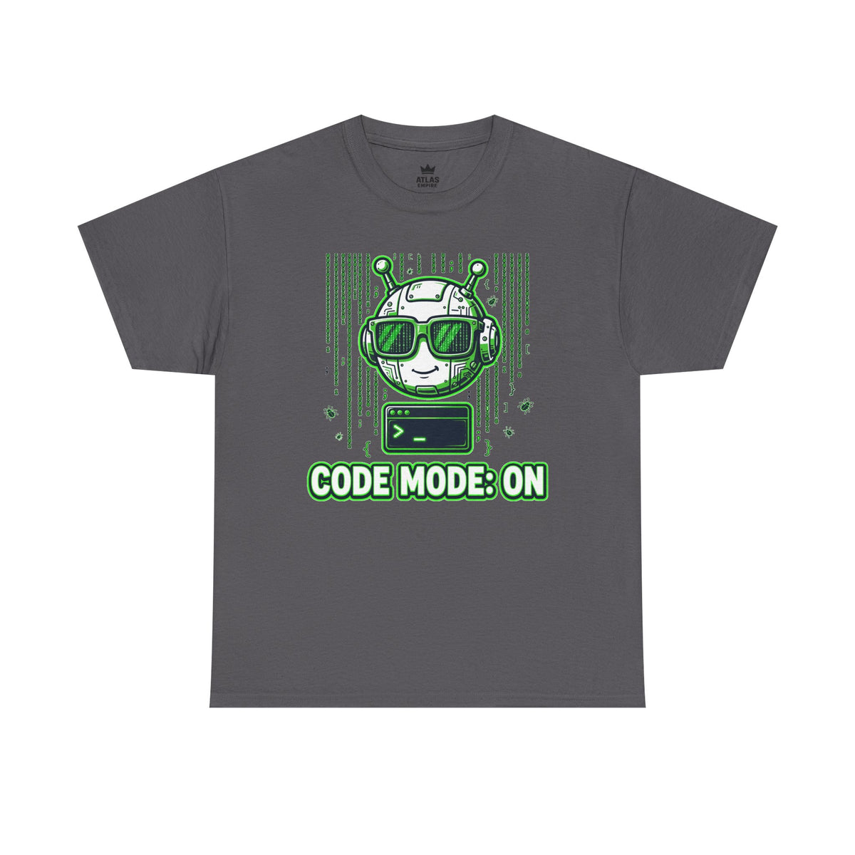Code Mode On T-Shirt — Funny Programmer Alien Graphic Tee for Developers