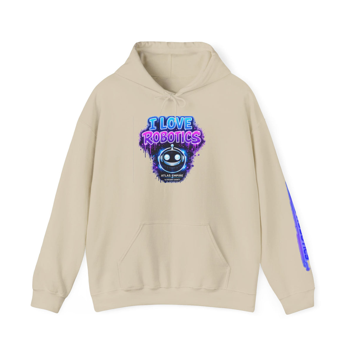 Heavy Blend Hooded Sweatshirt Unisex | Tech Robotics Hoodie | Warm Winter Hoodie