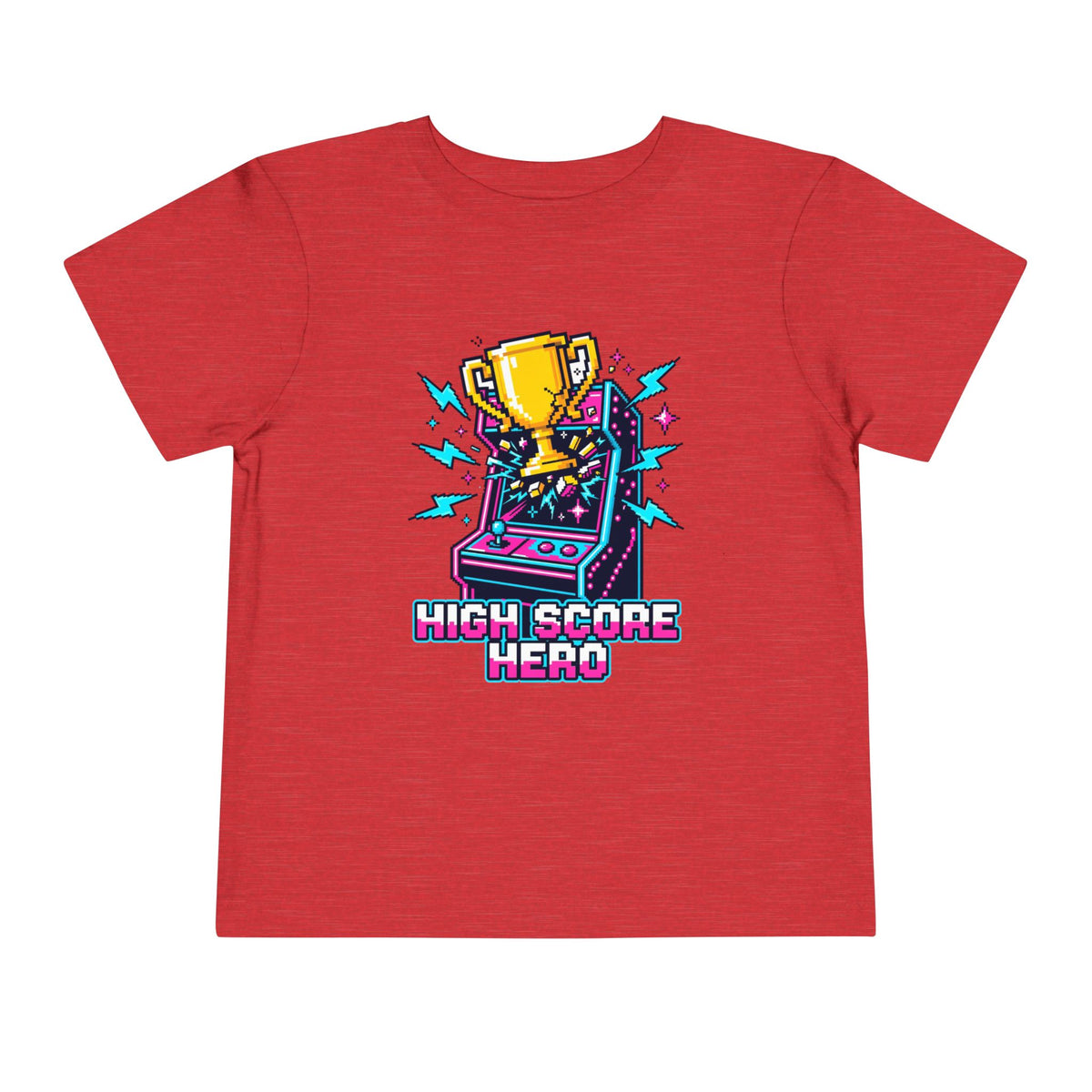 High Score Hero Arcade Game Toddler Short Sleeve Tee