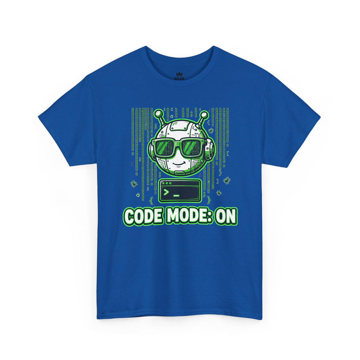 Code Mode On T-Shirt — Funny Programmer Alien Graphic Tee for Developers