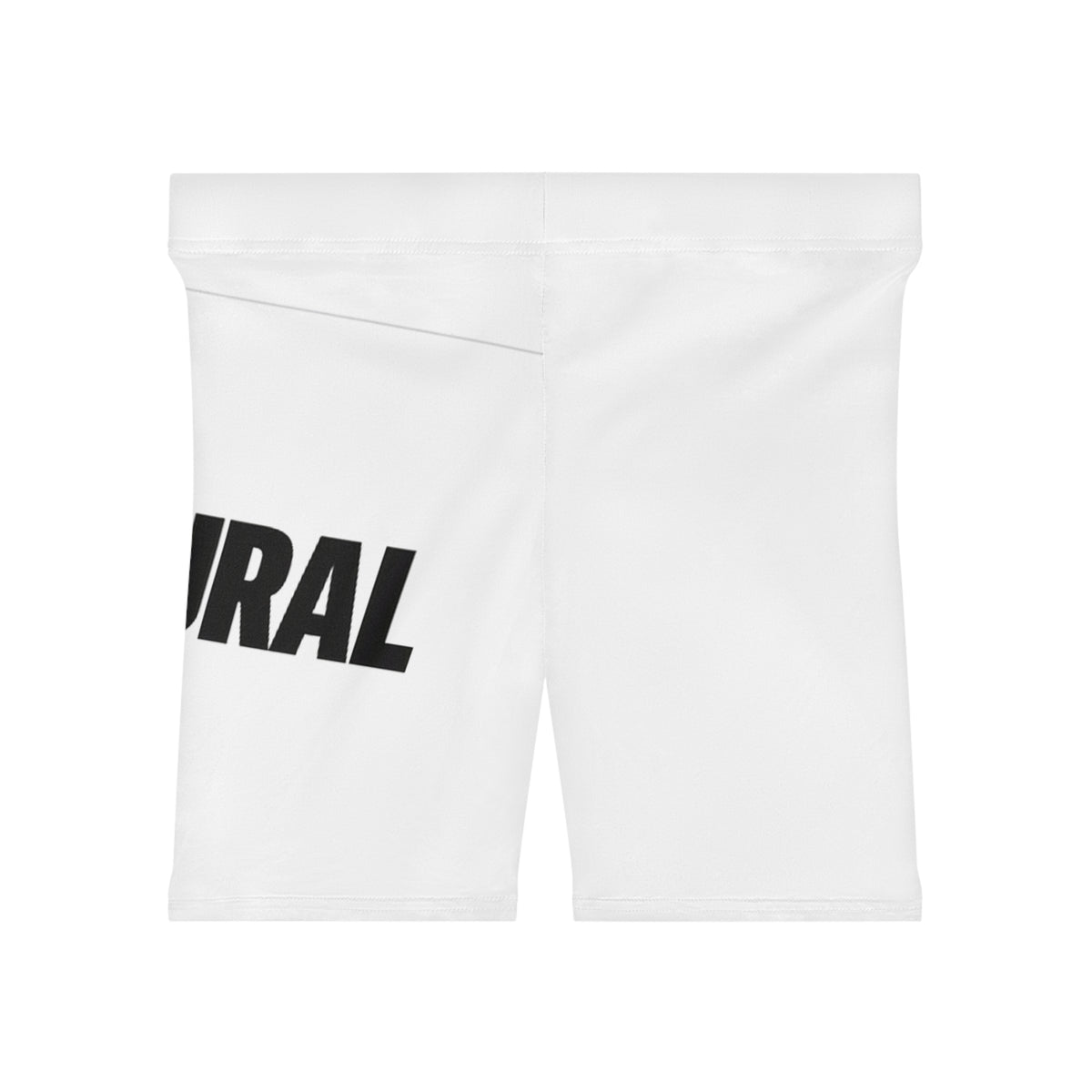 Natural Bold Biker Shorts — Women's Graphic Athletic Shorts