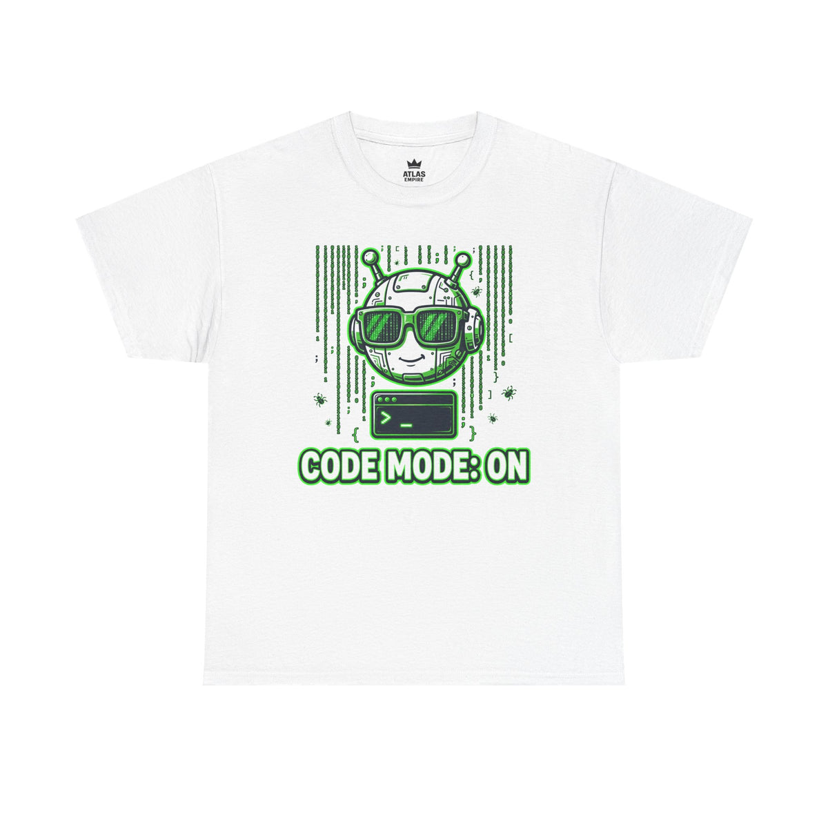 Code Mode On T-Shirt — Funny Programmer Alien Graphic Tee for Developers