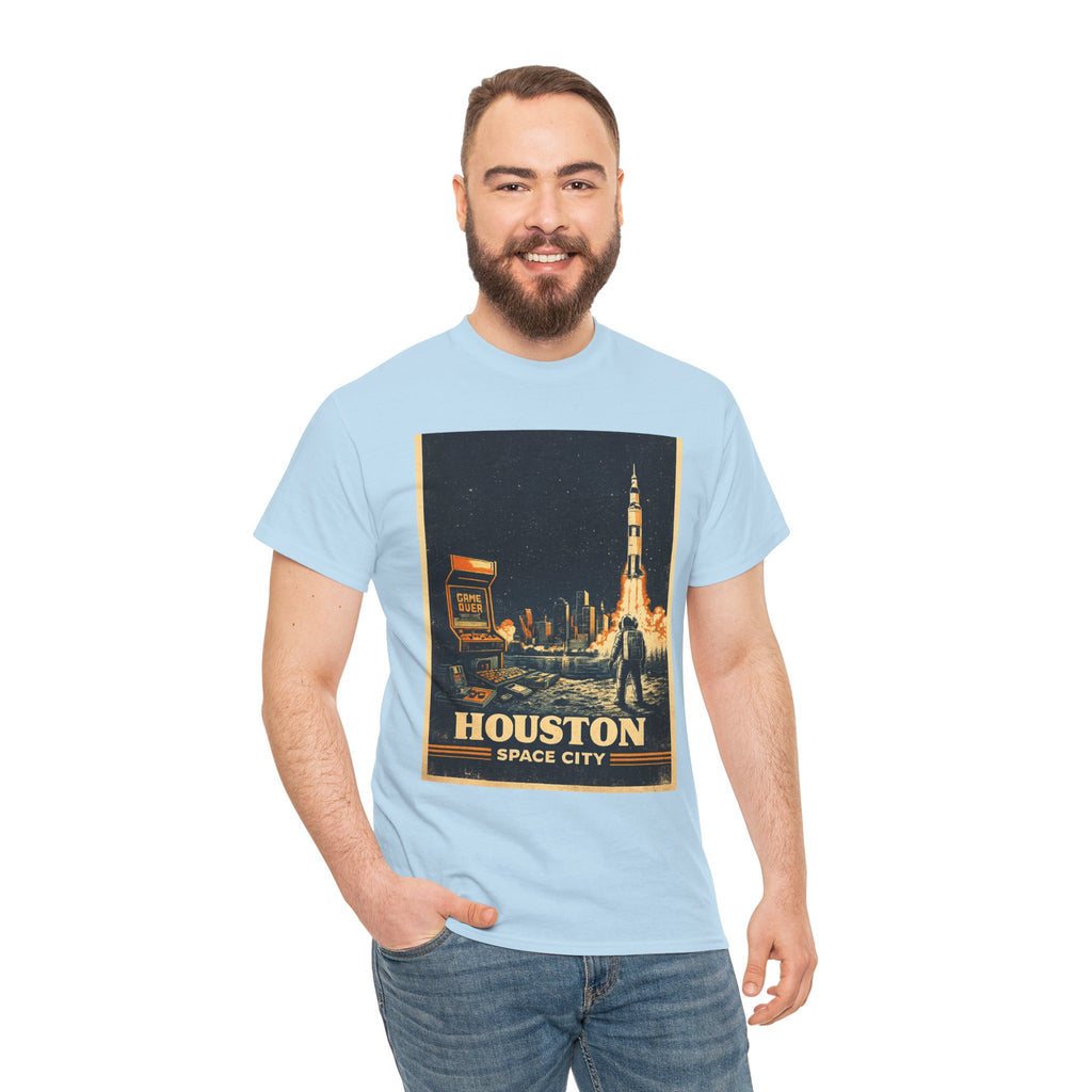 Houston Space City Rocket Launch Vintage T-Shirt