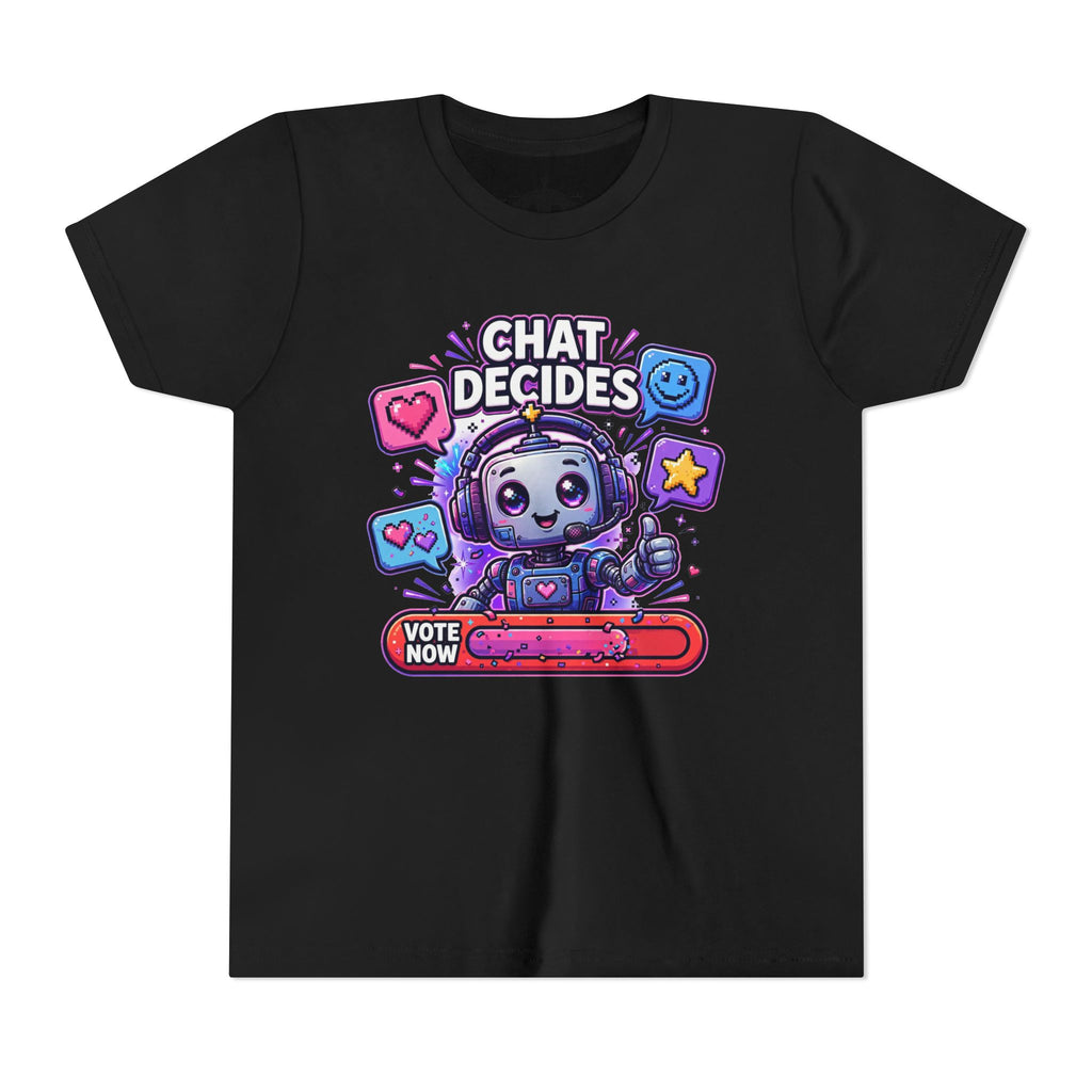 Youth “Chat Decides” AI Gamer Voting Short Sleeve Tee