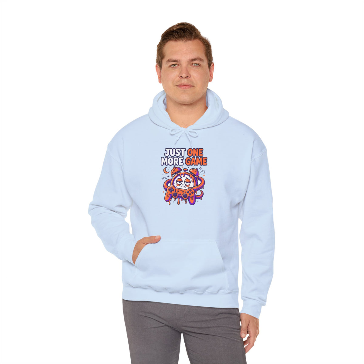 Just One More Game Gamer Hoodie – Cute Octopus Controller Gaming Sweatshirt