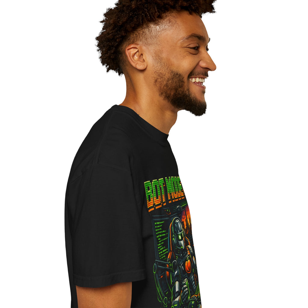 Bot Mode On T-Shirt — Retro Cyberpunk Robot Gamer Tee