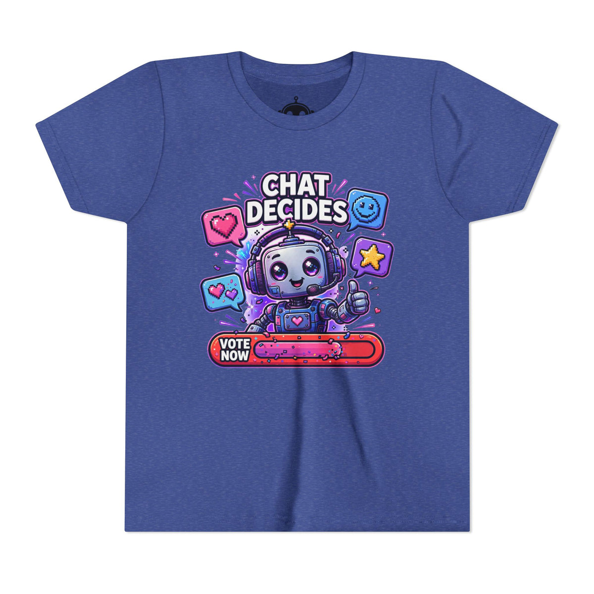 Youth “Chat Decides” AI Gamer Voting Short Sleeve Tee