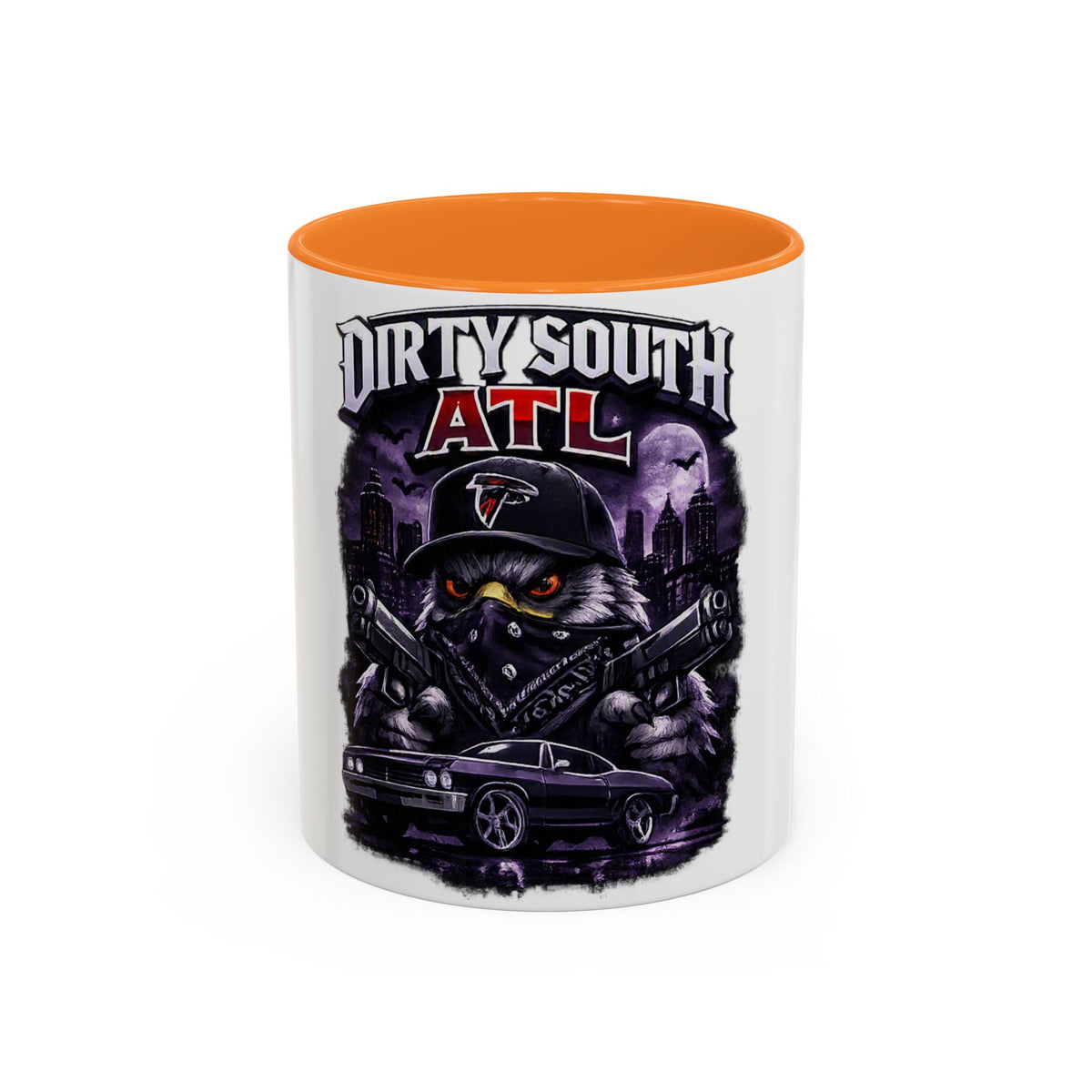 ATL Dirty South Coffee Mug — Falcons Hat, Urban Streetcar Design (11oz & 15oz)