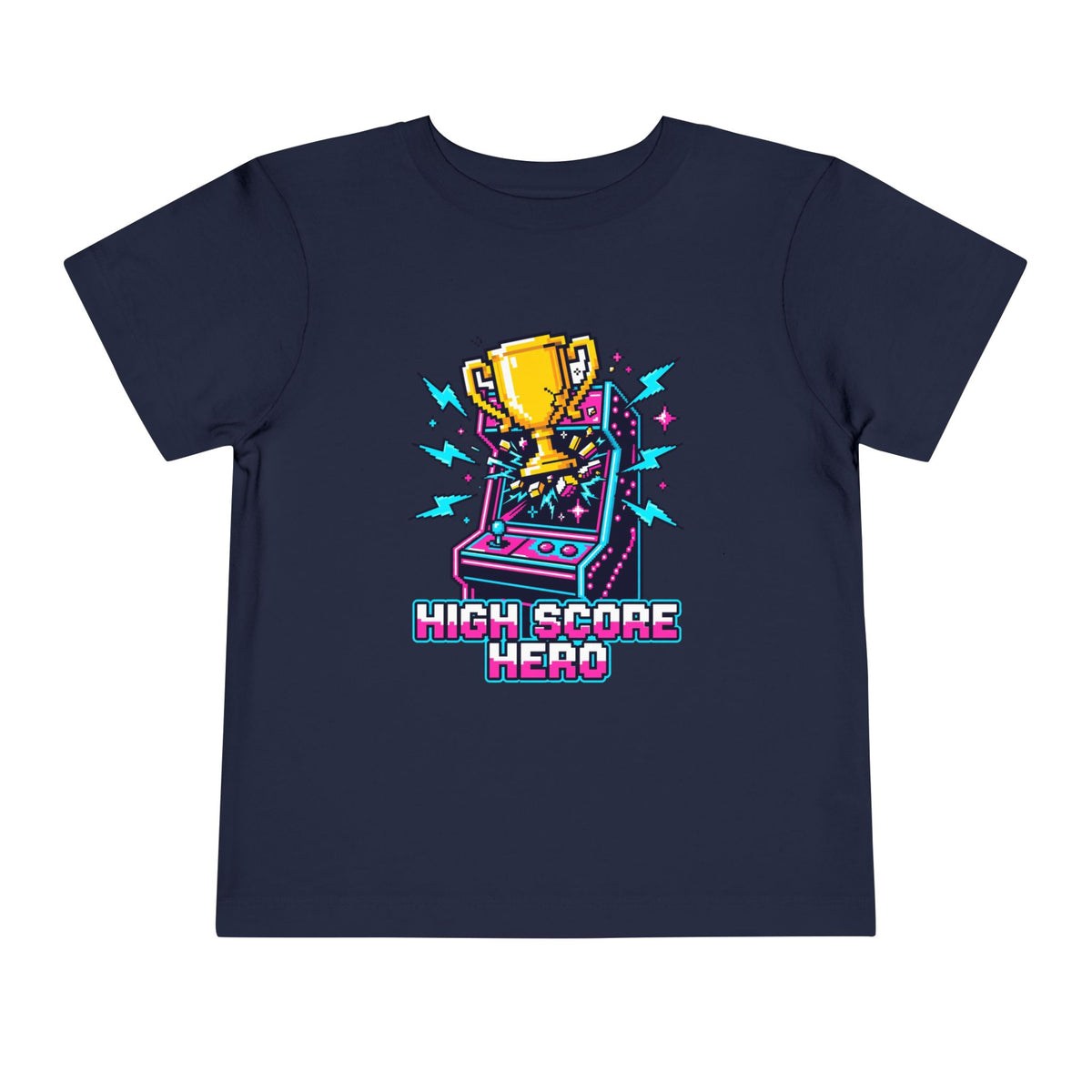 High Score Hero Arcade Game Toddler Short Sleeve Tee