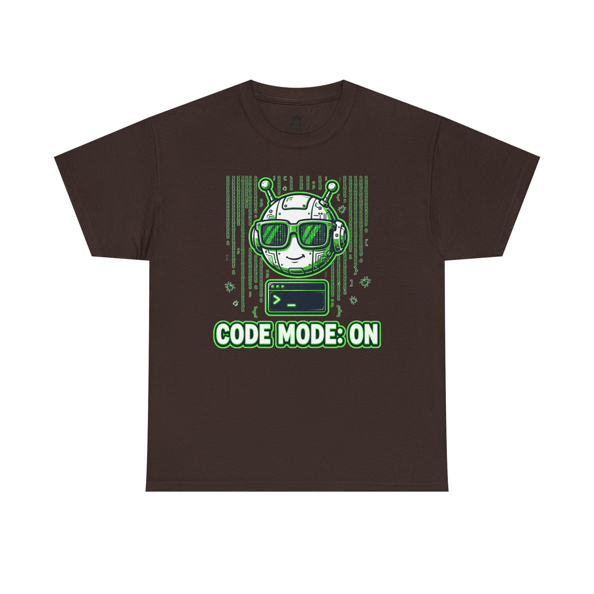 Code Mode On T-Shirt — Funny Programmer Alien Graphic Tee for Developers