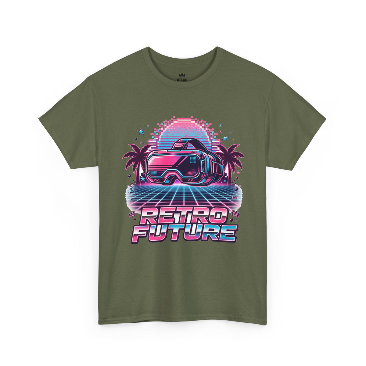 Retro-Future Graphic Tee — Neon Car Vaporwave T-Shirt