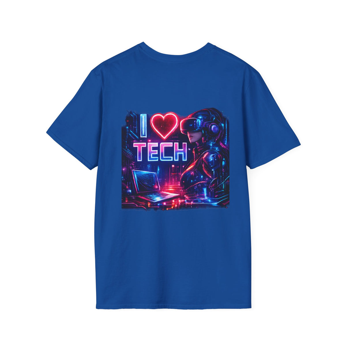 I Heart Tech T-Shirt — Retro Cyberpunk Techie Tee