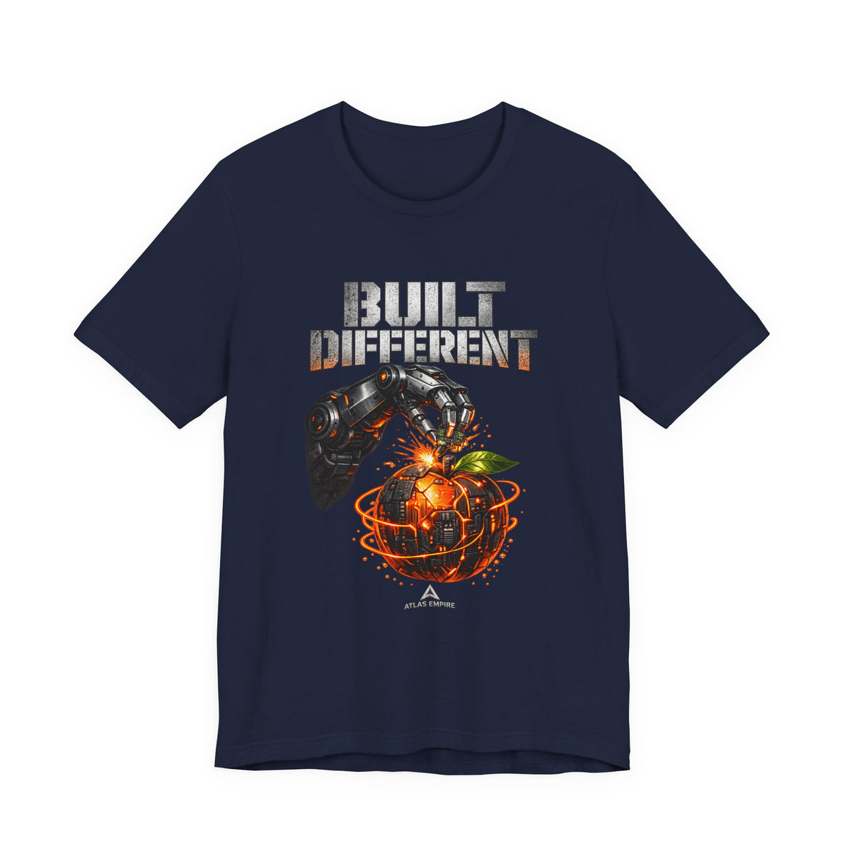 Built Different T-Shirt – Cyber Pumpkin Graphic Tee