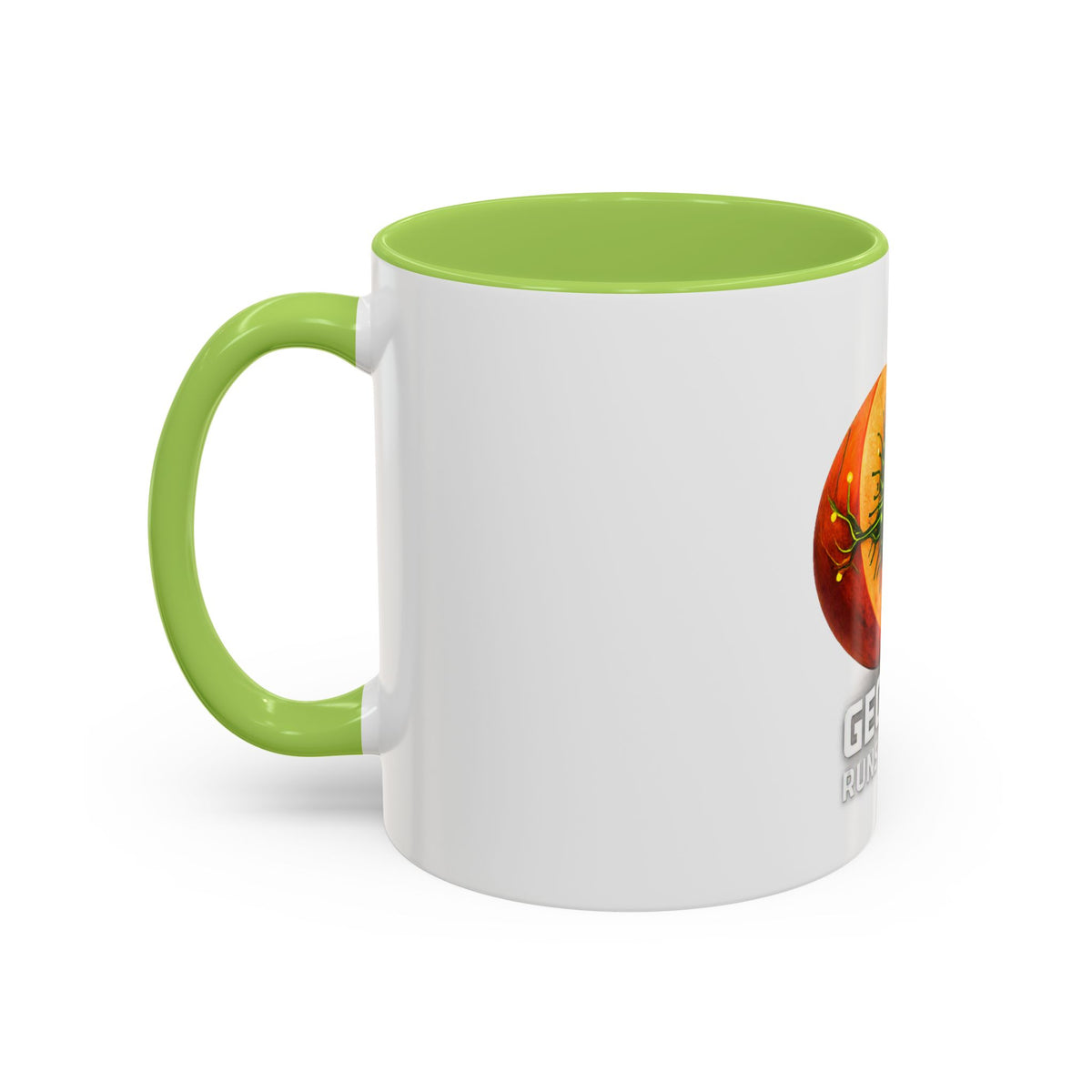 Accent Mug — "Georgia Runs on Tech" Peach Tech Coffee Mug (11/15oz)