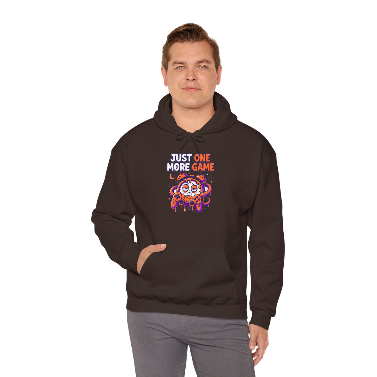 Just One More Game Gamer Hoodie – Cute Octopus Controller Gaming Sweatshirt