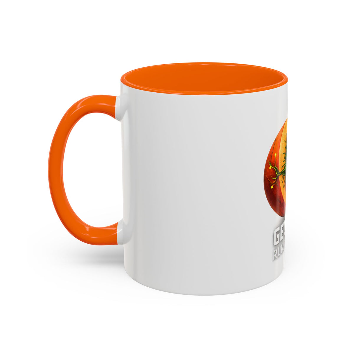 Accent Mug — "Georgia Runs on Tech" Peach Tech Coffee Mug (11/15oz)