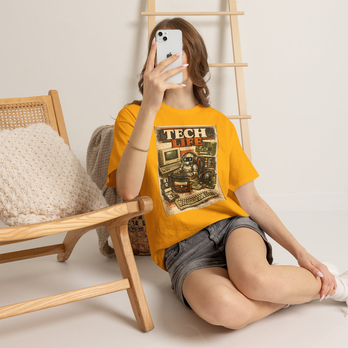 Tech Life T-Shirt — Retro Computer & Gadget Graphic Tee for Geeks