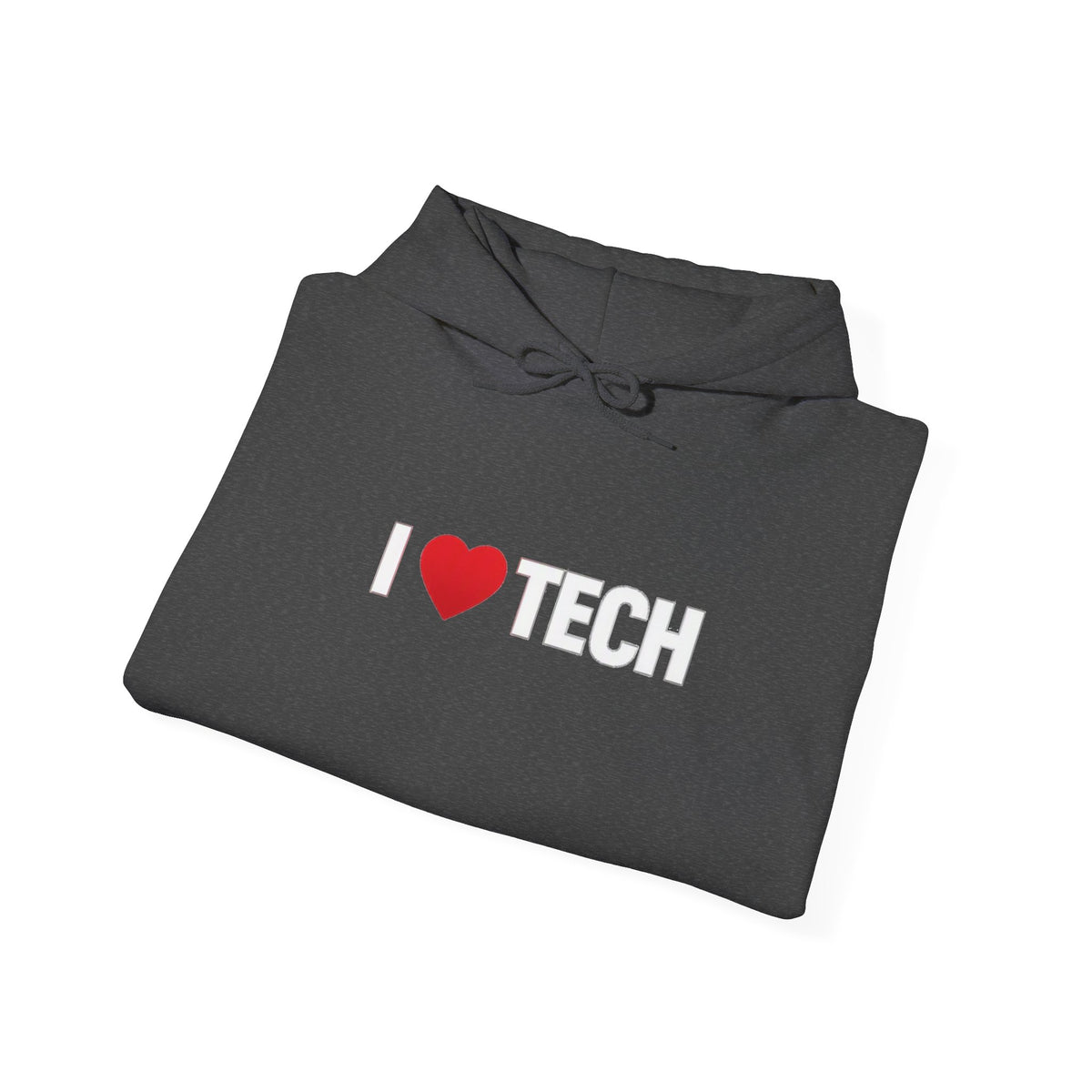 I  Tech Hoodie — "I Love Tech" Graphic Pullover for Tech Lovers