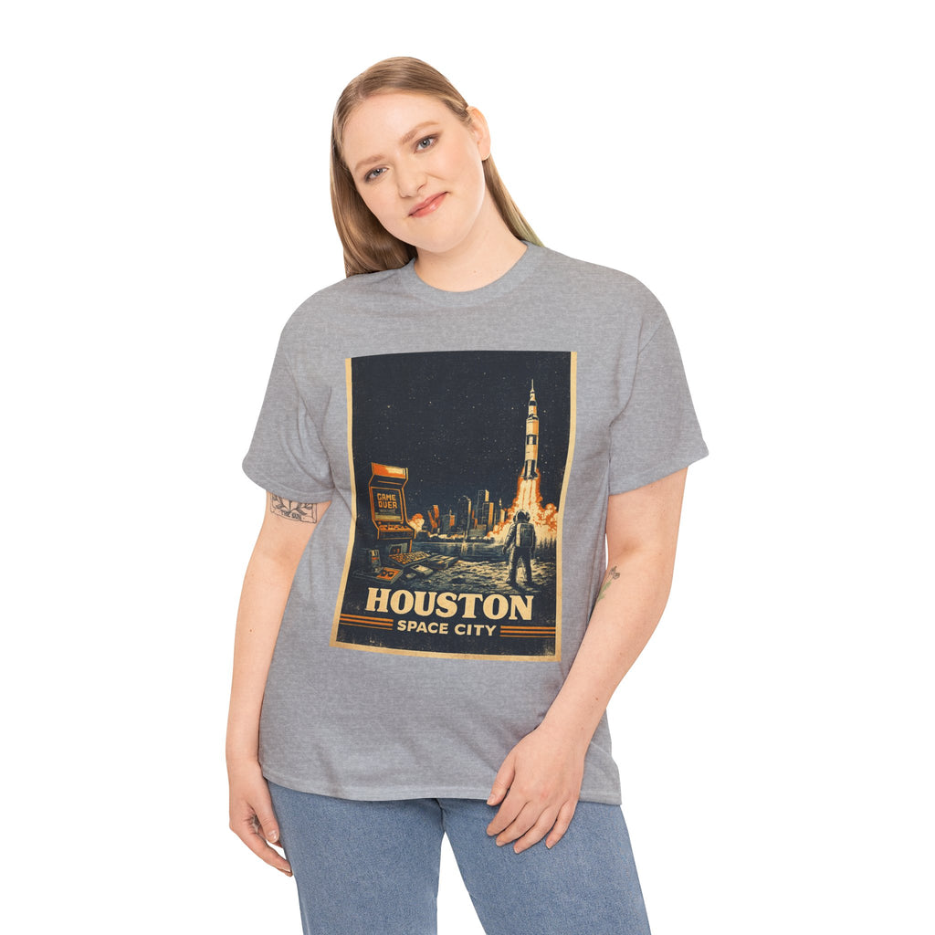 Houston Space City Rocket Launch Vintage T-Shirt