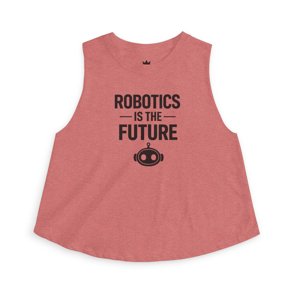 Robotics Is The Future Crop Top — Women's Tech Graphic Tank