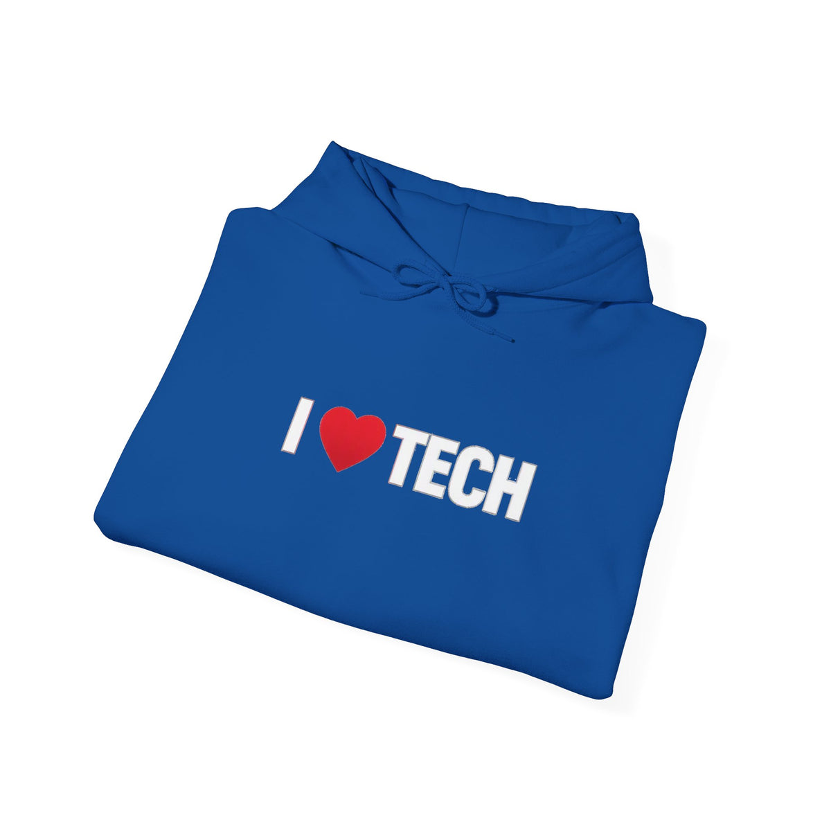 I  Tech Hoodie — "I Love Tech" Graphic Pullover for Tech Lovers