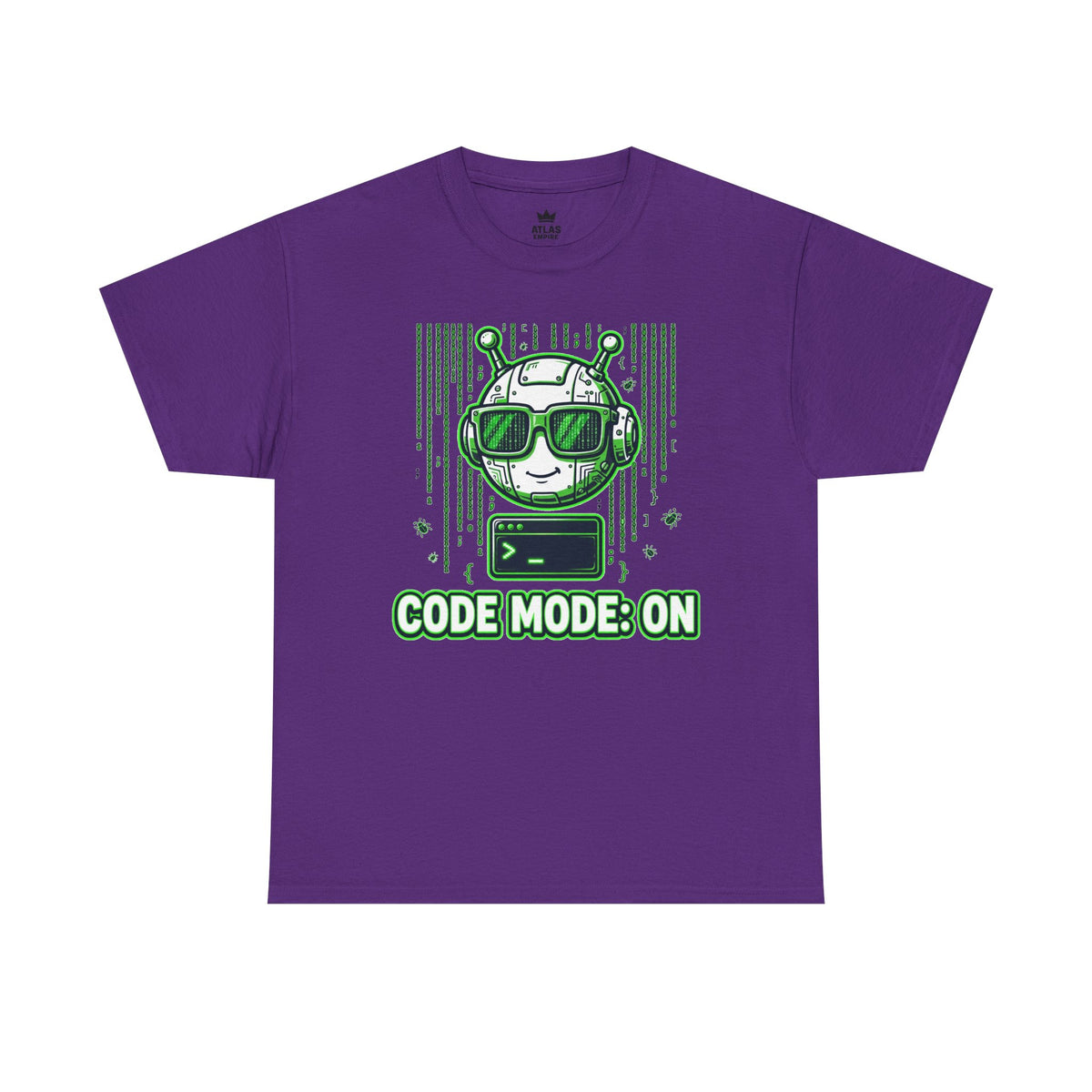 Code Mode On T-Shirt — Funny Programmer Alien Graphic Tee for Developers