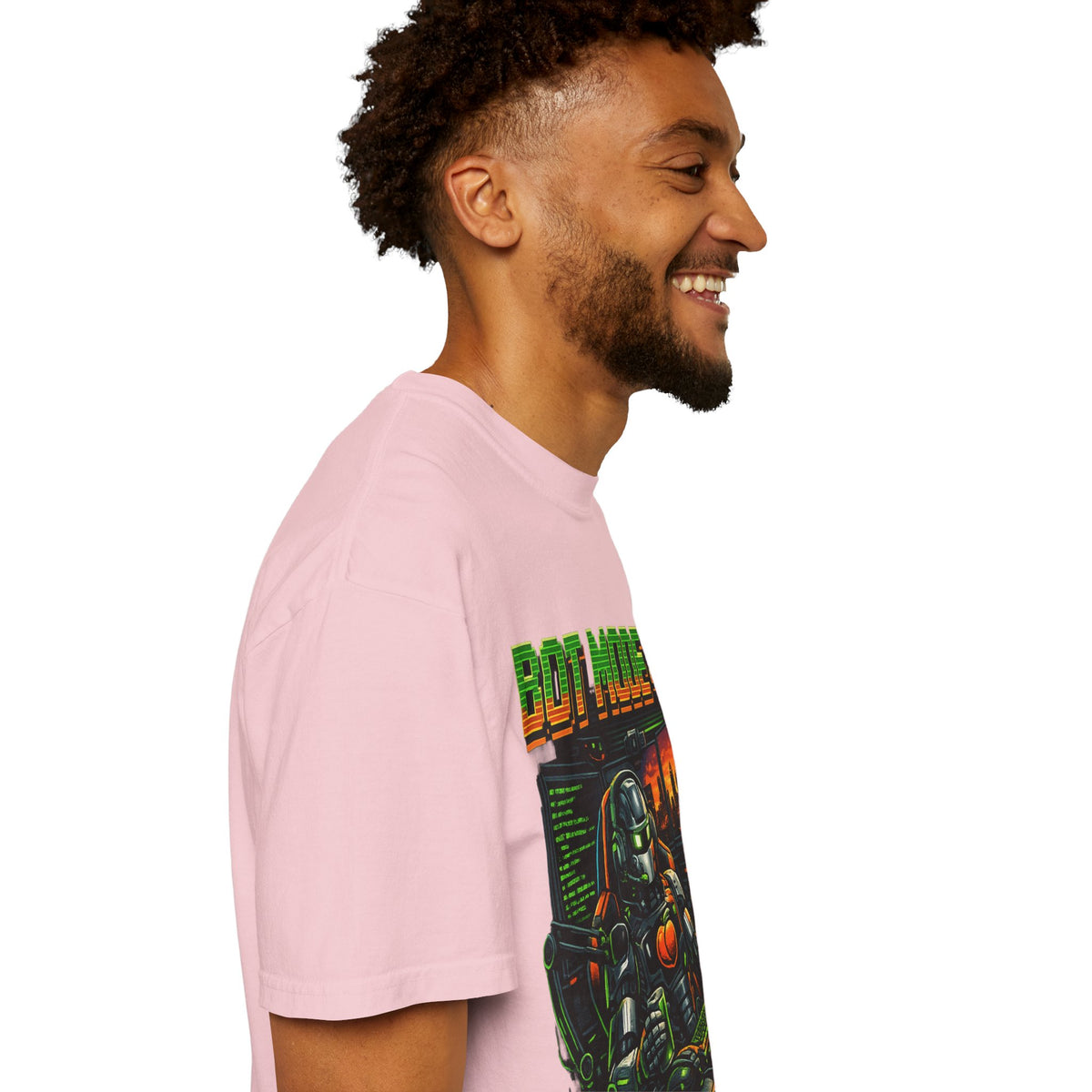 Bot Mode On T-Shirt — Retro Cyberpunk Robot Gamer Tee