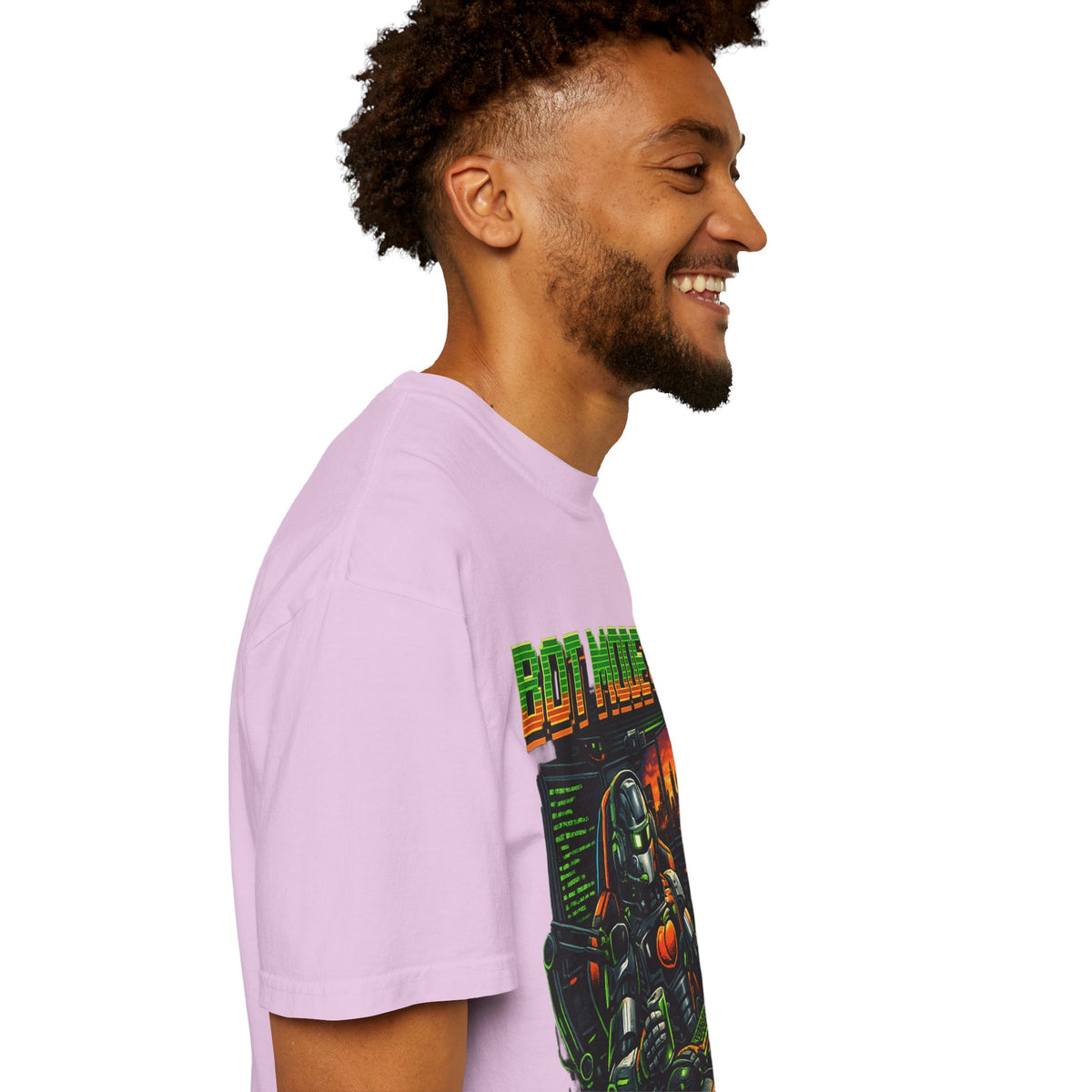 Bot Mode On T-Shirt — Retro Cyberpunk Robot Gamer Tee