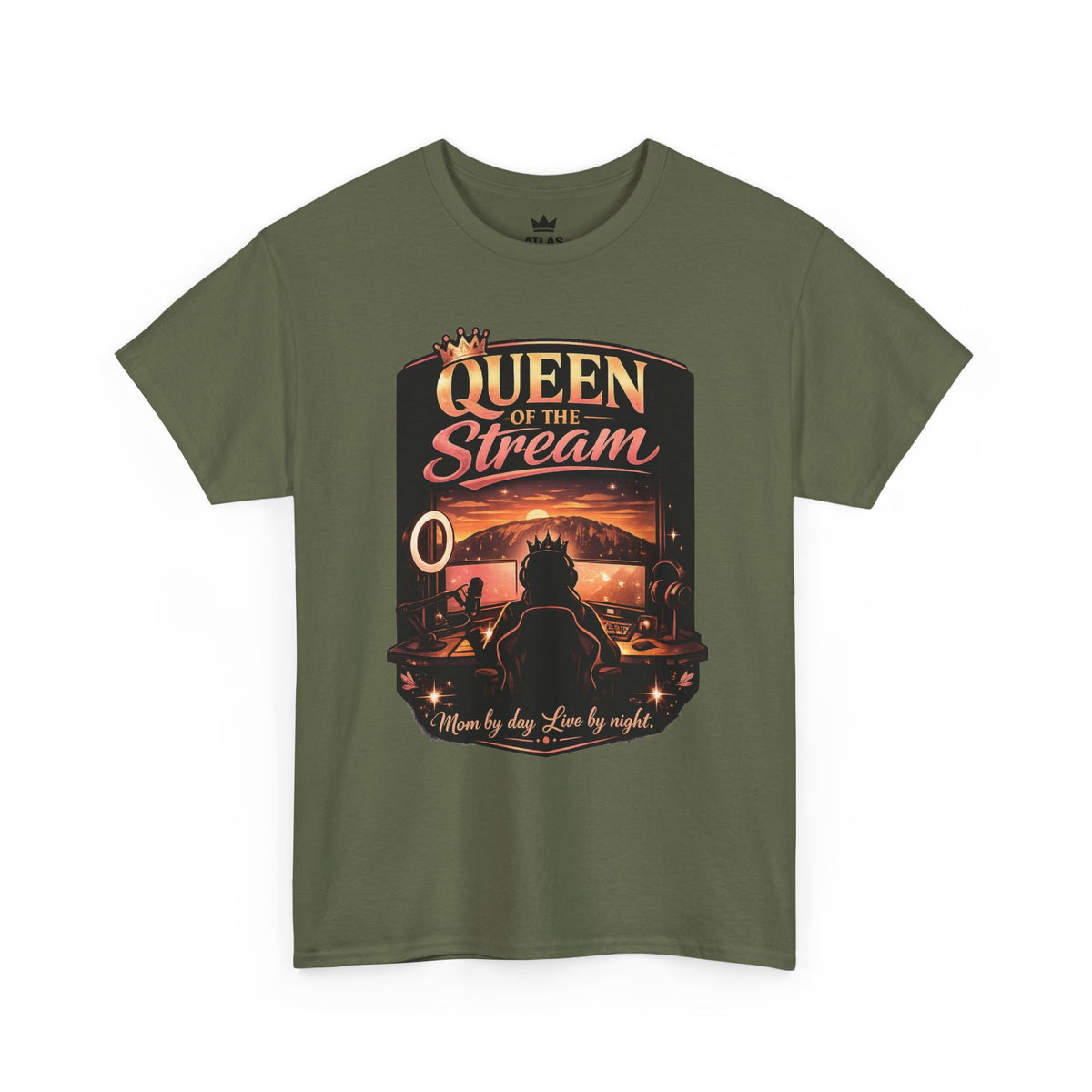 Queen of the Stream T-Shirt — Gamer Streamer Tee ("Queen of the Stream")