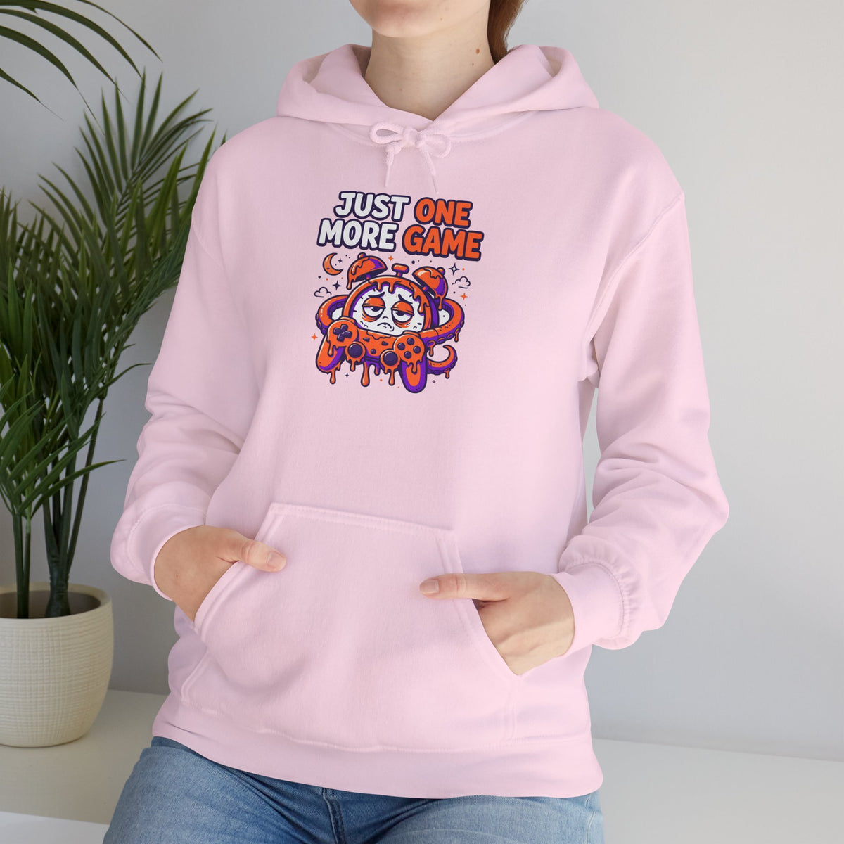 Just One More Game Gamer Hoodie – Cute Octopus Controller Gaming Sweatshirt