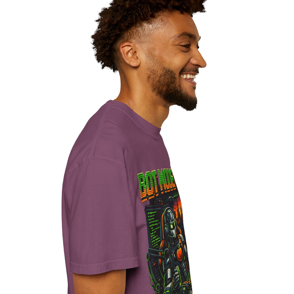 Bot Mode On T-Shirt — Retro Cyberpunk Robot Gamer Tee