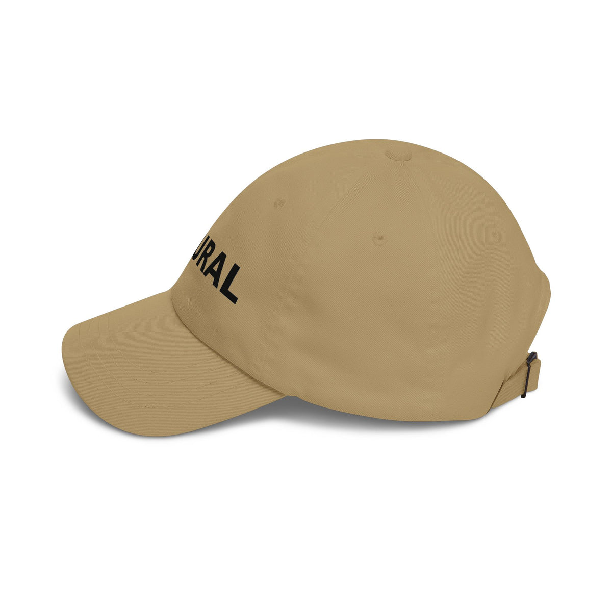 NATURAL Embroidered Dad Cap