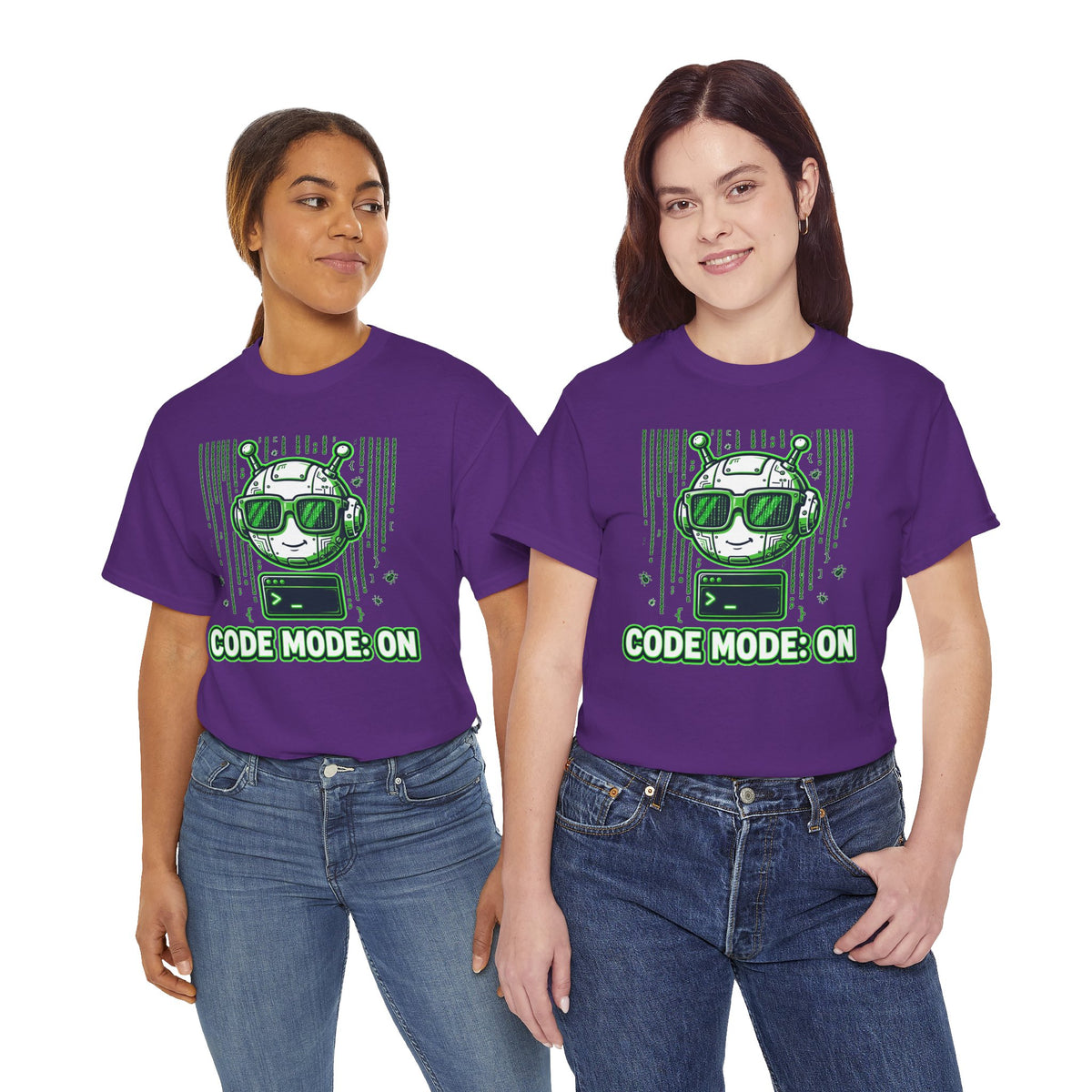 Code Mode On T-Shirt — Funny Programmer Alien Graphic Tee for Developers