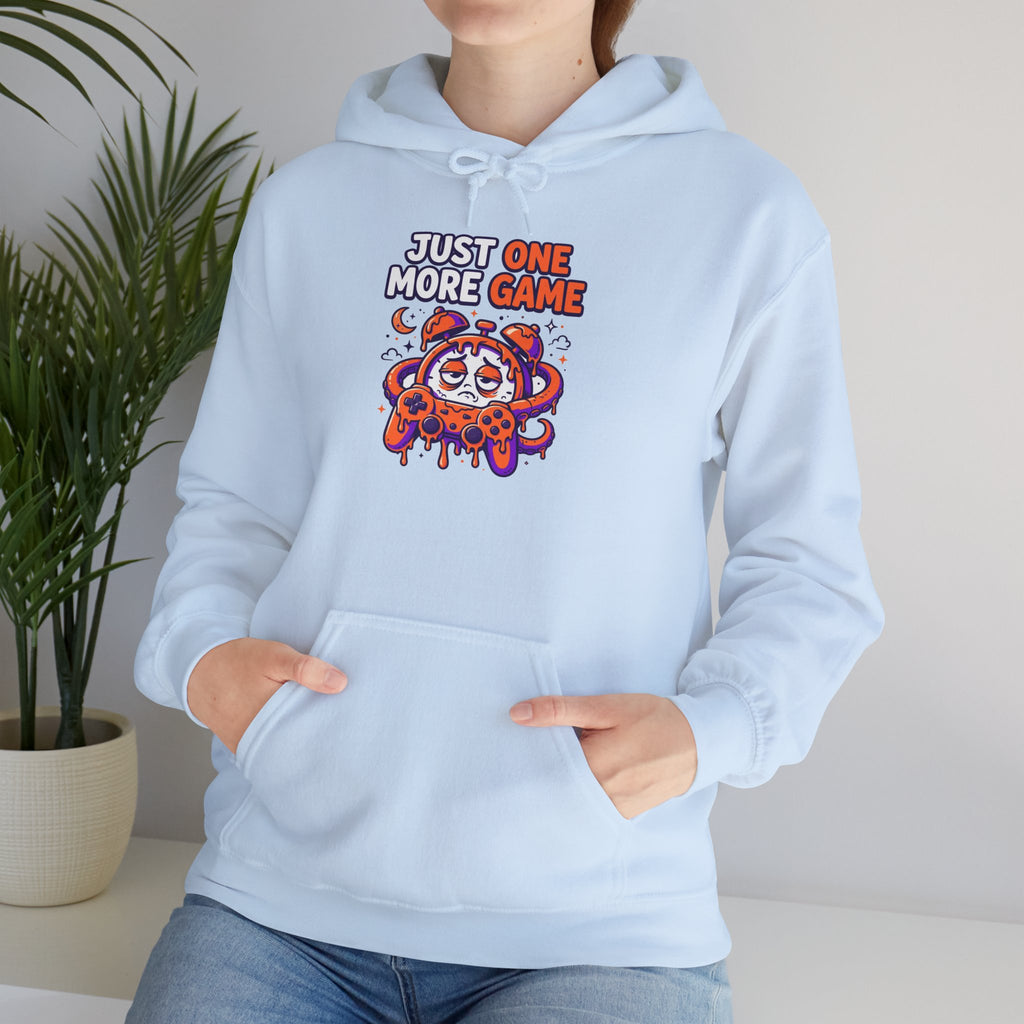 Just One More Game Gamer Hoodie – Cute Octopus Controller Gaming Sweatshirt
