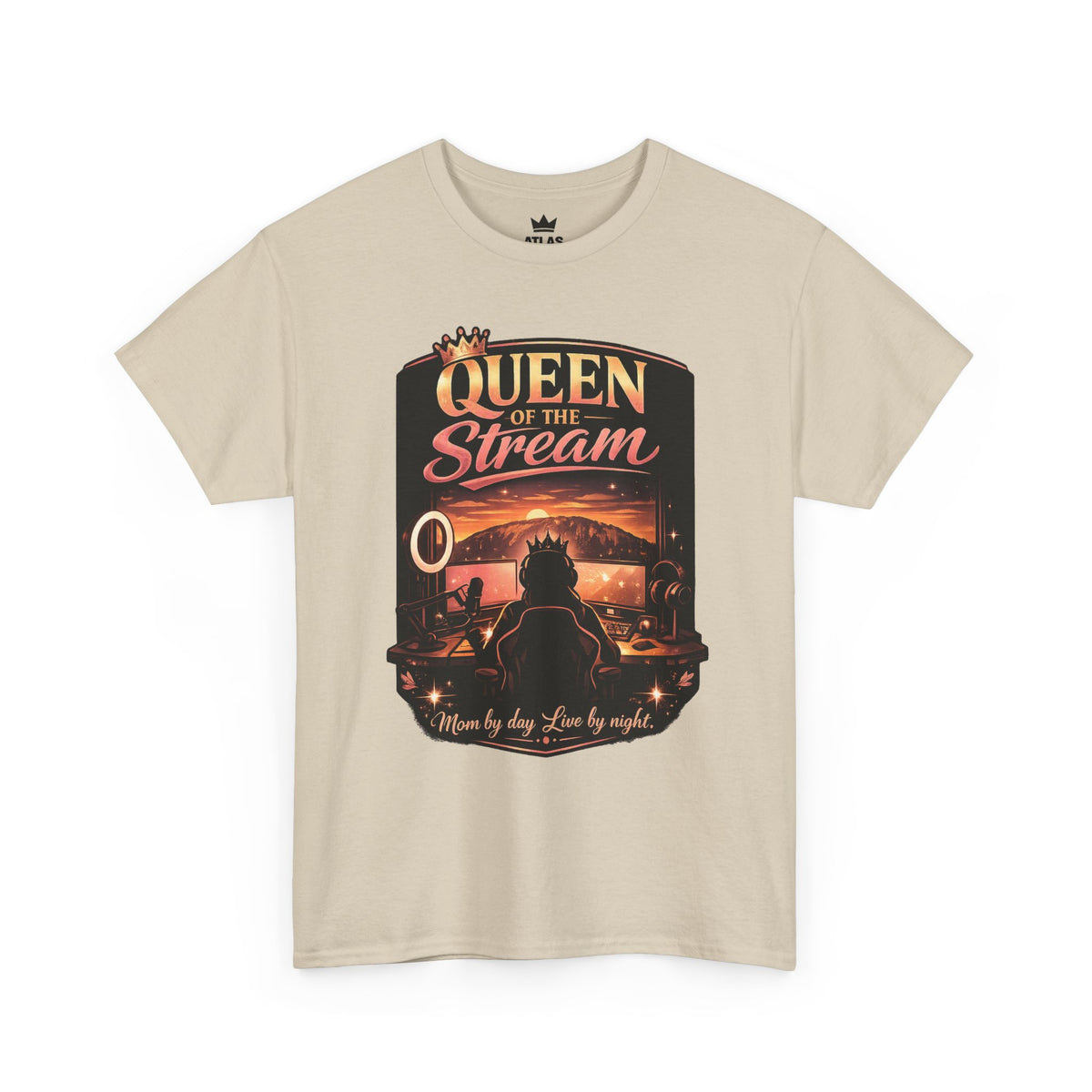 Queen of the Stream T-Shirt — Gamer Streamer Tee ("Queen of the Stream")
