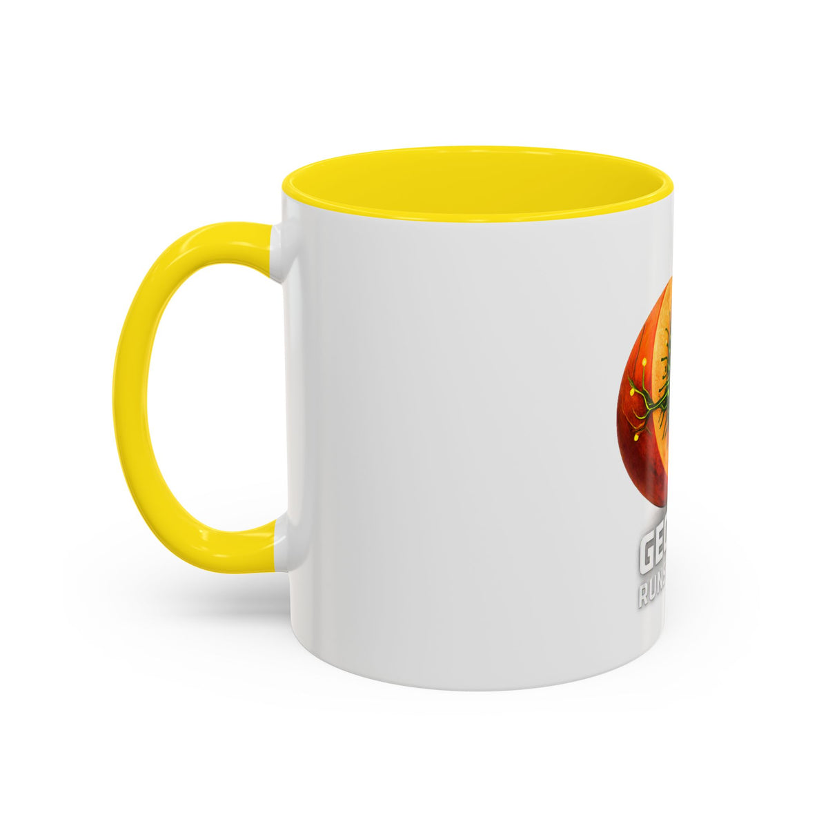 Accent Mug — "Georgia Runs on Tech" Peach Tech Coffee Mug (11/15oz)